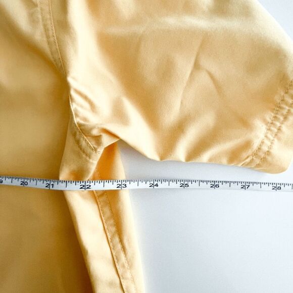 Eddie Bauer Mens Collared Shirt Button Down Short Sleeve Cotton Yellow Large - Picture 4 of 5